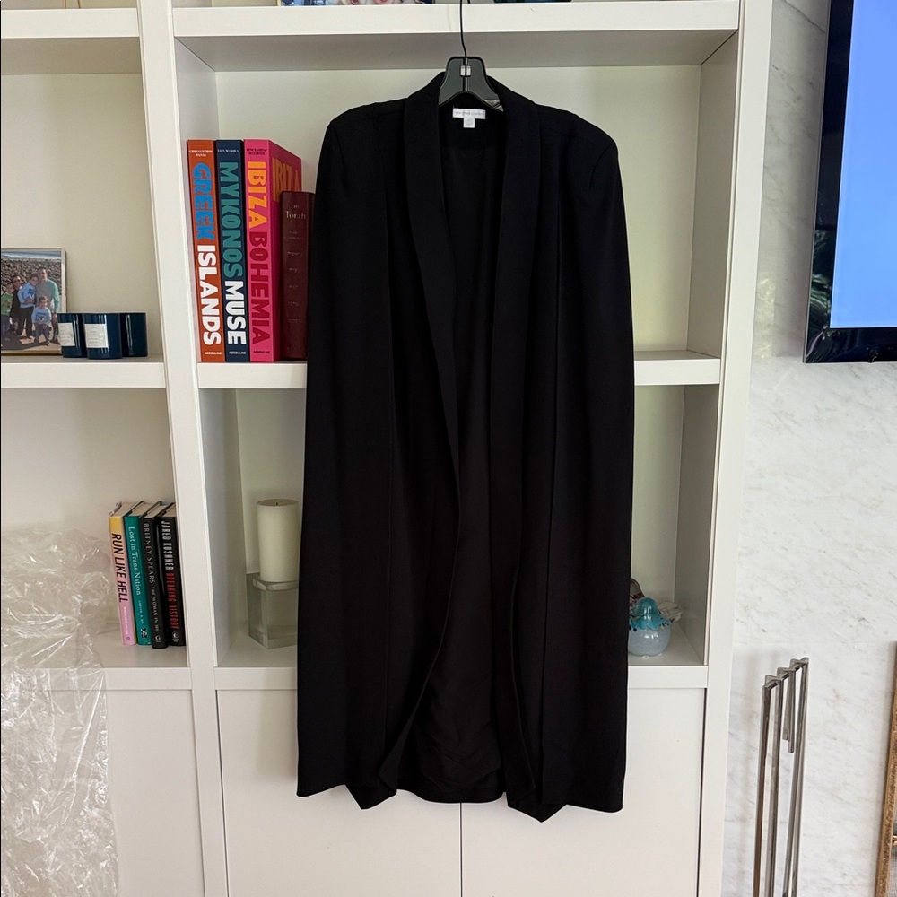 New York & Company Elegant Black Open Blazer